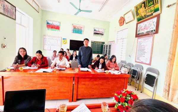 CHI BỘ TRƯỜNG MN XUÂN THÀNH TỔ CHỨC TK CÔNG TÁC ĐẢNG NĂM 2025 VÀ TRIỂN KHAI NHIỆM VỤ CÔNG TÁC ĐẢNG NĂM 2026